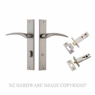 IVER 14704KPRIV60 OXFORD PRIVACY LATCH KITSET RECTANGULAR PLATE SATIN NICKEL