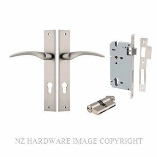 IVER 14704KENTR60KK OXFORD KEY-KEY ENTRANCE LOCK KITSET RECTANGULAR PLATE SATIN NICKEL