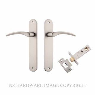 IVER 14728KPASS60 OXFORD PASSAGE LATCH KITSET OVAL PLATE SATIN NICKEL
