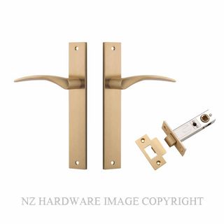 IVER 15704KPASS60 OXFORD PASSAGE LATCH KITSET RECTANGULAR PLATE BRUSHED BRASS