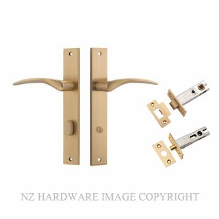 IVER 15704KPRIV60 OXFORD PRIVACY LATCH KITSET RECTANGULAR PLATE BRUSHED BRASS