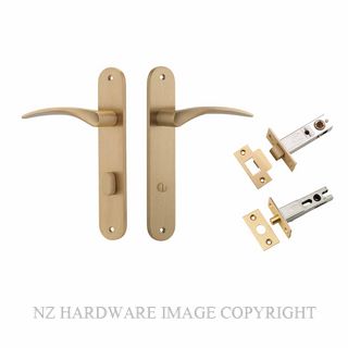 IVER 15728KPRIV60 OXFORD PRIVACY LATCH KITSET OVAL PLATE BRUSHED BRASS