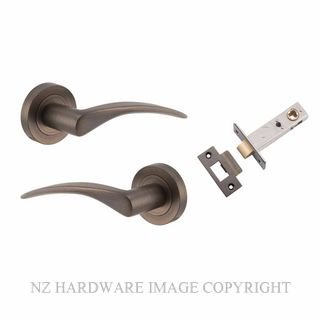 IVER 9221KPASS60 OXFORD PASSAGE LATCH KITSET ROUND ROSE SIGNATURE BRASS