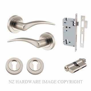 IVER 9229KENTR60KK OXFORD KEY-KEY ENTRANCE LOCK KITSET ROUND ROSE SATIN NICKEL