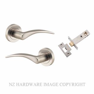 IVER 9229KPASS60 OXFORD PASSAGE LATCH KITSET ROUND ROSE SATIN NICKEL