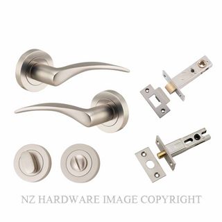 IVER 9229KPRIV60 OXFORD PRIVACY LATCH KITSET ROUND ROSE SATIN NICKEL
