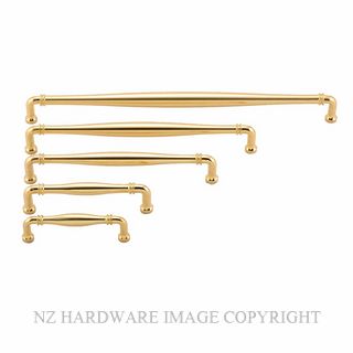 IVER 21060 SARLAT 144MM CABINET PULL POLISHED BRASS