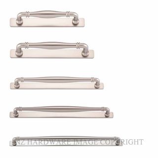 IVER 21069B SARLAT 144MM CABINET PULL WITH BACKPLATE SATIN NICKEL