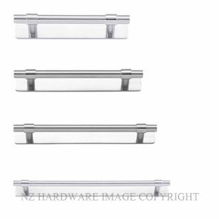 IVER 20995B HELSINKI 141MM CABINET PULL WITH BACKPLATE BRUSHED CHROME