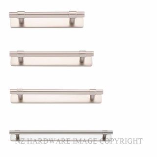 IVER 20999B HELSINKI 141MM CABINET PULL WITH BACKPLATE SATIN NICKEL