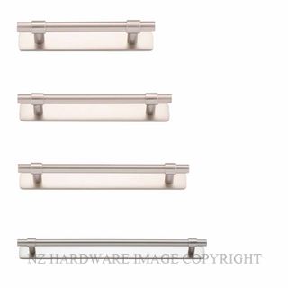 IVER 20999B HELSINKI 141MM CABINET PULL WITH BACKPLATE SATIN NICKEL