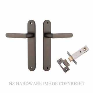 IVER 10864KPASS60 OSAKA PASSAGE LATCH KITSET OVAL PLATE SIGNATURE BRASS