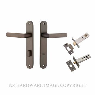 IVER 10864KPRIV60 OSAKA PRIVACY LATCH KITSET OVAL PLATE SIGNATURE BRASS