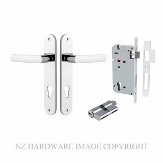 IVER 11864KENTR60KK OSAKA KEY-KEY ENTRANCE LOCK KITSET RECTANGULAR PLATE CHROME PLATE