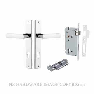 IVER 11860KENTR60KT OSAKA KEY-TURN ENTRANCE LOCK KITSET RECTANGULAR PLATE CHROME PLATE