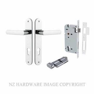 IVER 11864KENTR60KT OSAKA KEY-TURN ENTRANCE LOCK KITSET RECTANGULAR PLATE CHROME PLATE