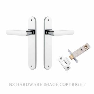 IVER 11864KPASS60 OSAKA PASSAGE LATCH KITSET RECTANGULAR PLATE CHROME PLATE