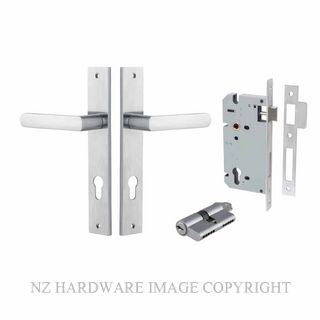 IVER 12360KENTR60KK OSAKA KEY-KEY ENTRANCE LOCK KITSET RECTANGULAR PLATE BRUSHED CHROME