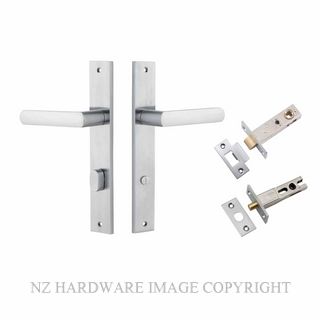 IVER 12360KPRIV60 OSAKA PRIVACY LATCH KITSET RECTANGULAR PLATE BRUSHED CHROME