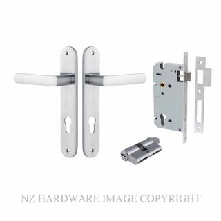 IVER 12364KENTR60KK OSAKA KEY-KEY ENTRANCE LOCK KITSET OVAL PLATE BRUSHED CHROME