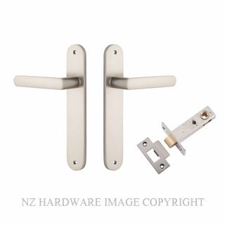 IVER 14864KPASS60 OSAKA PASSAGE LATCH KITSET OVAL PLATE SATIN NICKEL