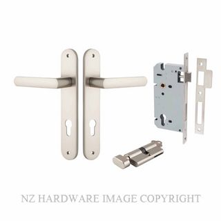 IVER 14864KENTR60KT OSAKA KEY-TURN ENTRANCE LOCK KITSET OVAL PLATE SATIN NICKEL