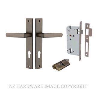 IVER 10860KENTR60KK OSAKA KEY-KEY ENTRANCE LOCK KITSET RECTANGULAR PLATE SIGNATURE BRASS