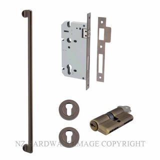 IVER 21301KENTR60KK BALTIMORE 635MM PULL HANDLE KEY-KEY ENTRANCE LOCK KITSET SIGNATURE BRASS