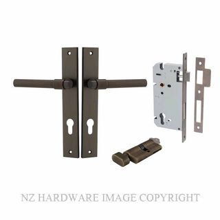 IVER 10896KENTR60KT HELSINKI KEY-TURN ENTRANCE LOCK KITSET RECTANGULAR PLATE SIGNATURE BRASS