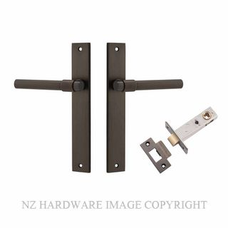 IVER 10896KPASS60 HELSINKI PASSAGE LATCH KITSET RECTANGULAR PLATE SIGNATURE BRASS