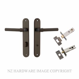IVER 10900KPRIV60 HELSINKI PRIVACY LATCH KITSET OVAL PLATE SIGNATURE BRASS