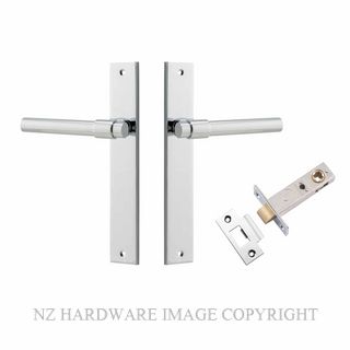 IVER 11896KPASS60 HELSINKI PASSAGE LATCH KITSET RECTANGULAR PLATE CHROME PLATE