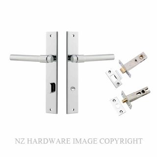 IVER 11896KPRIV60 HELSINKI PRIVACY LATCH KITSET RECTANGULAR PLATE CHROME PLATE