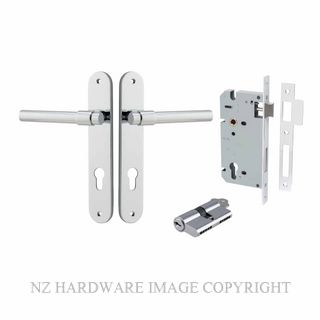 IVER 11900KENTR60KK HELSINKI KEY-KEY ENTRANCE LOCK KITSET OVAL PLATE CHROME PLATE