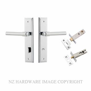 IVER 11902KPRIV60 HELSINKI PRIVACY LATCH KITSET STEPPED PLATE CHROME PLATE