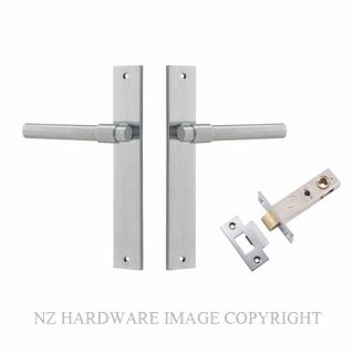IVER 12396KPASS60 HELSINKI PASSAGE LATCH KITSET RECTANGULAR PLATE BRUSHED CHROME
