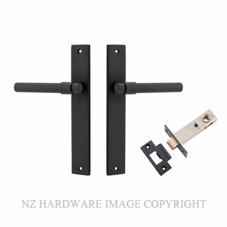 IVER 12896KPASS60 HELSINKI PASSAGE LATCH KITSET RECTANGULAR PLATE MATT BLACK