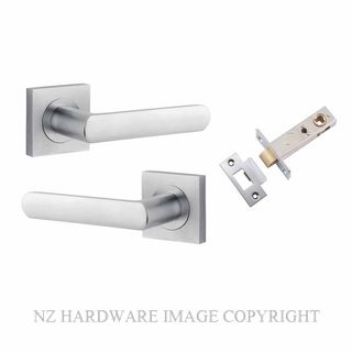 IVER 21185KPASS60 OSAKA PASSAGE LATCH KITSET SQUARE ROSE BRUSHED CHROME