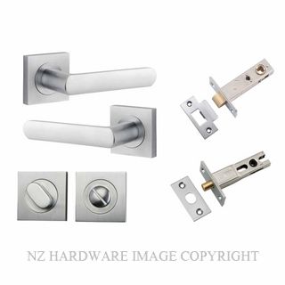 IVER 21185KPRIV60 OSAKA PRIVACY LATCH KITSET SQUARE ROSE BRUSHED CHROME