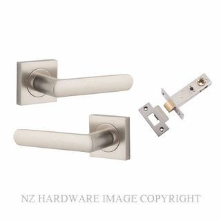 IVER 21189KPASS60 OSAKA PASSAGE LATCH KITSET SQUARE ROSE SATIN NICKEL