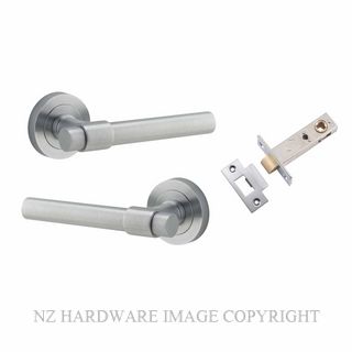 IVER 20625KPASS60 HELSINKI PASSAGE LATCH KITSET ROUND ROSE BRUSHED CHROME