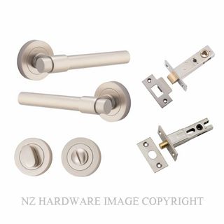 IVER 20629KPRIV60 HELSINKI PRIVACY LATCH KITSET ROUND ROSE SATIN NICKEL