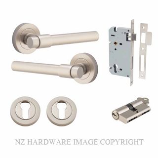 IVER 20629KENTR60KK HELSINKI KEY-KEY ENTRANCE LOCK KITSET ROUND ROSE SATIN NICKEL
