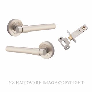 IVER 20629KPASS60 HELSINKI PASSAGE LATCH KITSET ROUND ROSE SATIN NICKEL