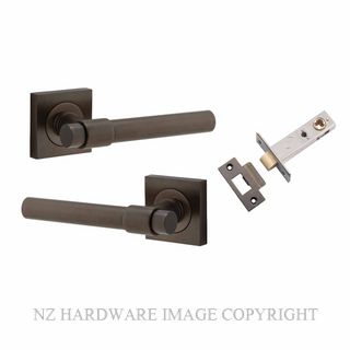 IVER 21201KPASS60 HELSINKI PASSAGE LATCH KITSET SQUARE ROSE SIGNATURE BRASS