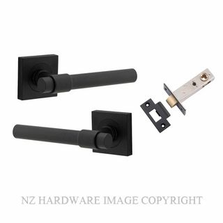 IVER 21203KPASS60 HELSINKI PASSAGE LATCH KITSET SQUARE ROSE MATT BLACK