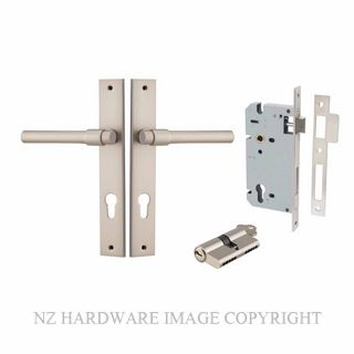IVER 14896KENTR60KK HELSINKI KEY-KEY ENTRANCE LOCK KITSET RECTANGULAR PLATE SATIN NICKEL