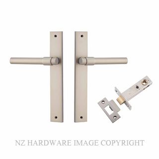 IVER 14896KPASS60 HELSINKI PASSAGE LATCH KITSET RECTANGULAR PLATE SATIN NICKEL
