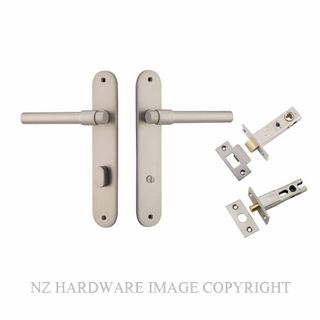 IVER 14900KPRIV60 HELSINKI PRIVACY LATCH KITSET OVAL PLATE SATIN NICKEL