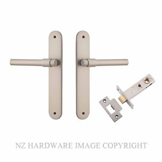 IVER 14900KPASS60 HELSINKI PASSAGE LATCH KITSET OVAL PLATE SATIN NICKEL